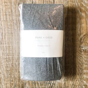 Anthropologie Pure + Good Opaque Gray Tights